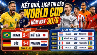 Kết quả, lịch thi đấu World Cup hôm nay 30/6: Đức, Nhật Bản về nước
