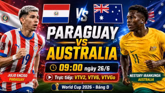 Nhận định Paraguay vs Australia 9h 26/6: Socceroos nắm lợi thế lớn