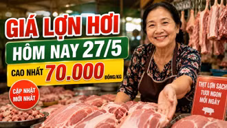 Giá lợn hơi hôm nay 27/5: Đồng Nai giữ đỉnh 70.000 đồng/kg