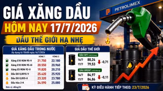 Giá xăng dầu hôm nay 17/7: Trong nước tăng, dầu thế giới hạ nhẹ