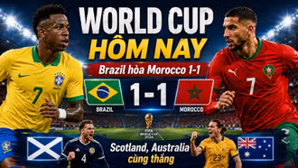 Kết quả World Cup hôm nay 14/6: Brazil hòa, Australia gây bất ngờ