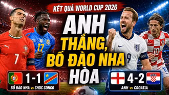 Kết quả, lịch thi đấu World Cup 2026 hôm nay 18/6 và 19/6: Ronaldo im tiếng, Anh thắng tưng bừng