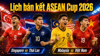 Cập nhật lịch thi đấu bán kết ASEAN Cup 2026 (AFF Cup) mới nhất