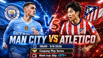 Man City vs Atletico 18h 9/8: Link trực tiếp, đội hình và dự đoán tỷ số