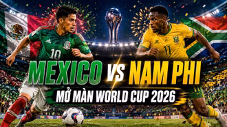 Kênh xem trực tiếp Mexico vs Nam Phi trận mở màn World Cup 2026