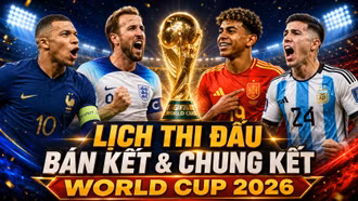 Lịch bán kết, chung kết World Cup 2026 mới nhất theo giờ Việt Nam