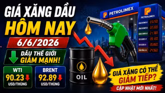 Giá xăng dầu hôm nay 6/6: Cập nhật giá dầu Brent WTI, xăng E10 và E5 mới