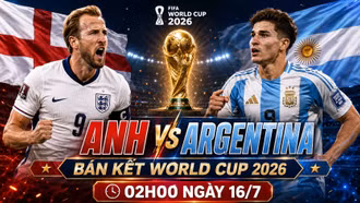 Tỷ lệ thắng trận bán kết Anh vs Argentina theo siêu máy tính dự đoán