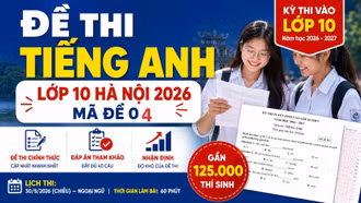 Đáp án đề thi Tiếng Anh lớp 10 Hà Nội 2026 mã đề 04 mới nhất