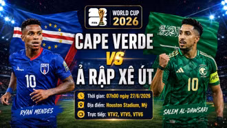 Cape Verde đấu Ả Rập Xê Út: Đội hình ra sân và nhận định dự đoán tỷ số
