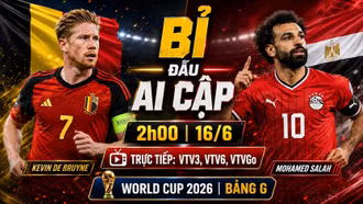 Nhận định Bỉ vs Ai Cập 2h 16/6: De Bruyne đối đầu Salah ở bảng G