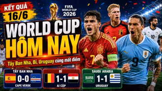 Kết quả, lịch thi đấu World Cup 2026 hôm nay 16/6 và 17/6