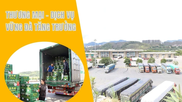 Thương mại - dịch vụ vững đà tăng trưởng