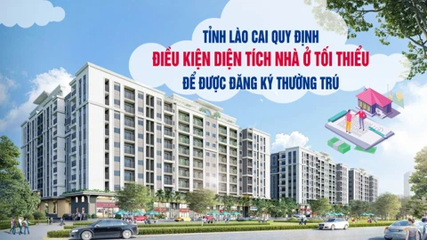 [Infographic] Quy định diện tích nhà ở tối thiểu để được đăng ký thường trú tại chỗ ở hợp pháp do thuê, mượn, ở nhờ trên địa bàn tỉnh Lào Cai