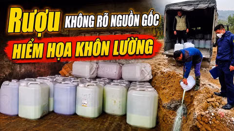 Hiểm họa khôn lường từ rượu không rõ nguồn gốc
