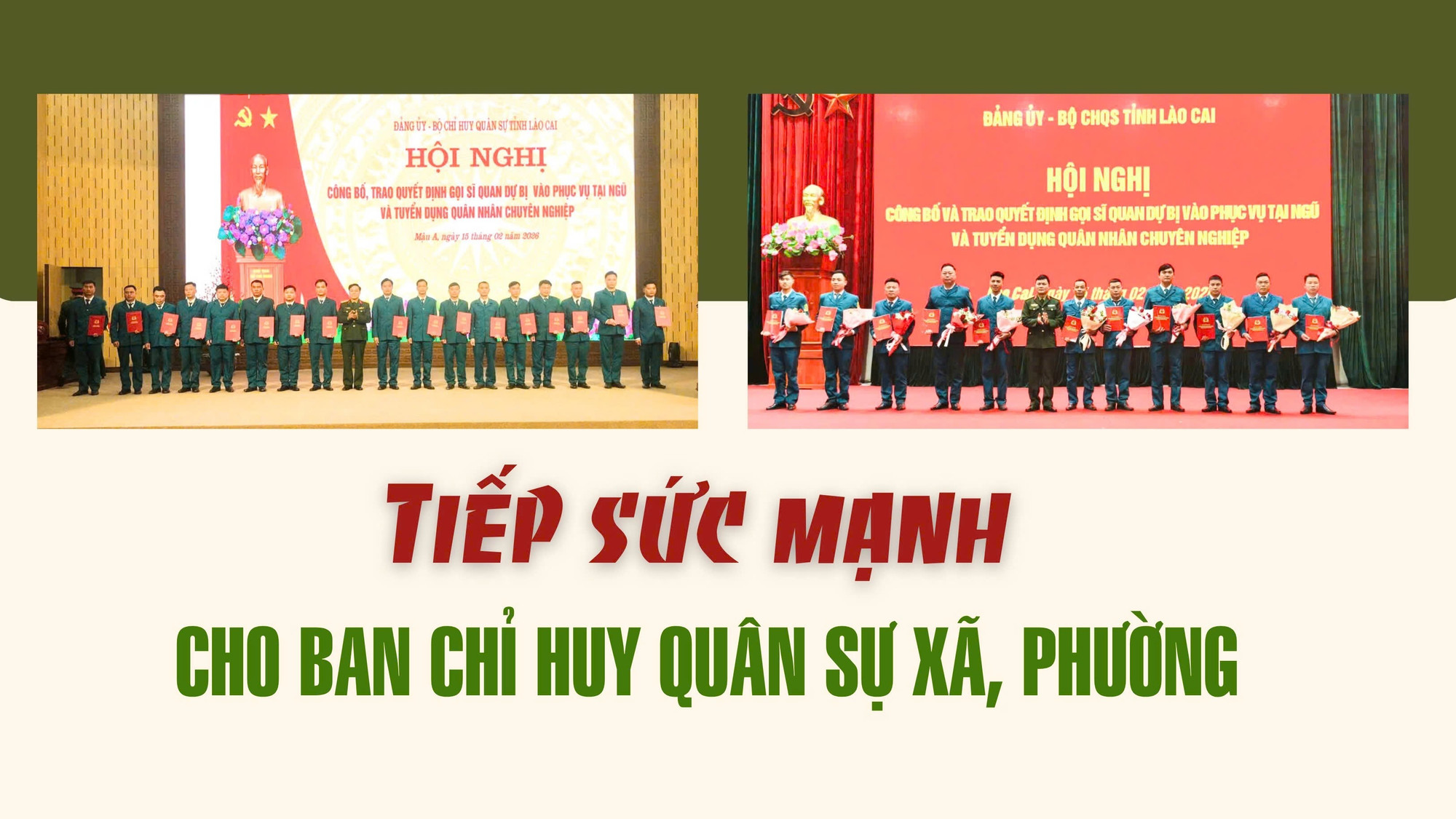 Tiếp sức mạnh cho Ban Chỉ huy Quân sự xã, phường