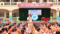 Trên 1.200 học sinh Trường Tiểu học Lê Văn Tám được tuyên truyền pháp luật về an toàn giao thông và an ninh trường học