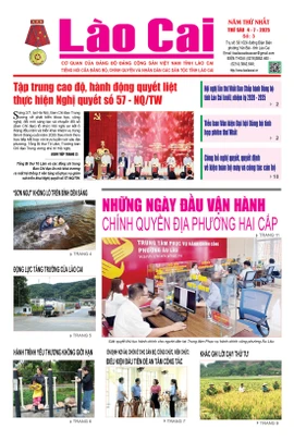 Báo Lào Cai Thường kỳ số 3 ra ngày 4/7/2025