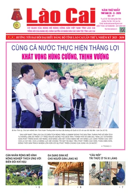 Báo Lào Cai Thường kỳ số 47 ra ngày 26/9/2025