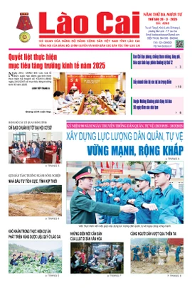 Báo Lào Cai Thường kỳ số 4263 ra ngày 28/3/2025