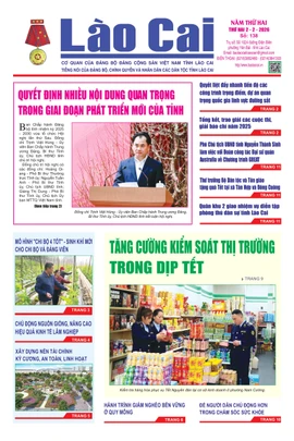 Báo Lào Cai Thường kỳ số 138 ra ngày 2/2/2026