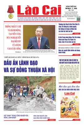 Báo Lào Cai Thường kỳ số 143 ra ngày 9/2/2026