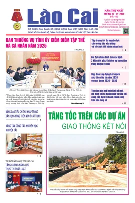 Báo Lào Cai Thường kỳ số 103 ra ngày 15/12/2025