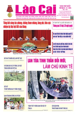 Báo Lào Cai Thường kỳ số 102 ra ngày 12/12/2025