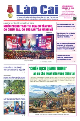 Báo Lào Cai Thường kỳ số 113 ra ngày 29/12/2025