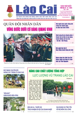 Báo Lào Cai Thường kỳ số 108 ra ngày 22/12/2025