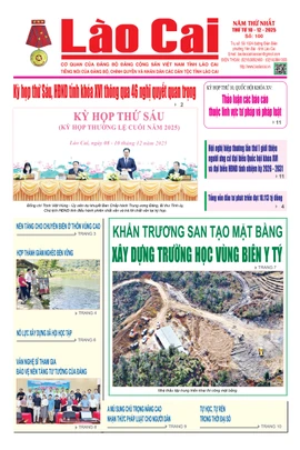 Báo Lào Cai Thường kỳ số 100 ra ngày 10/12/2025