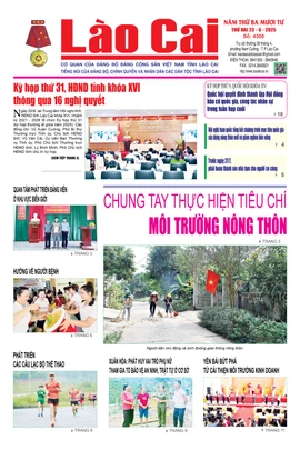 Báo Lào Cai Thường kỳ số 4300 ra ngày 23/6/2025