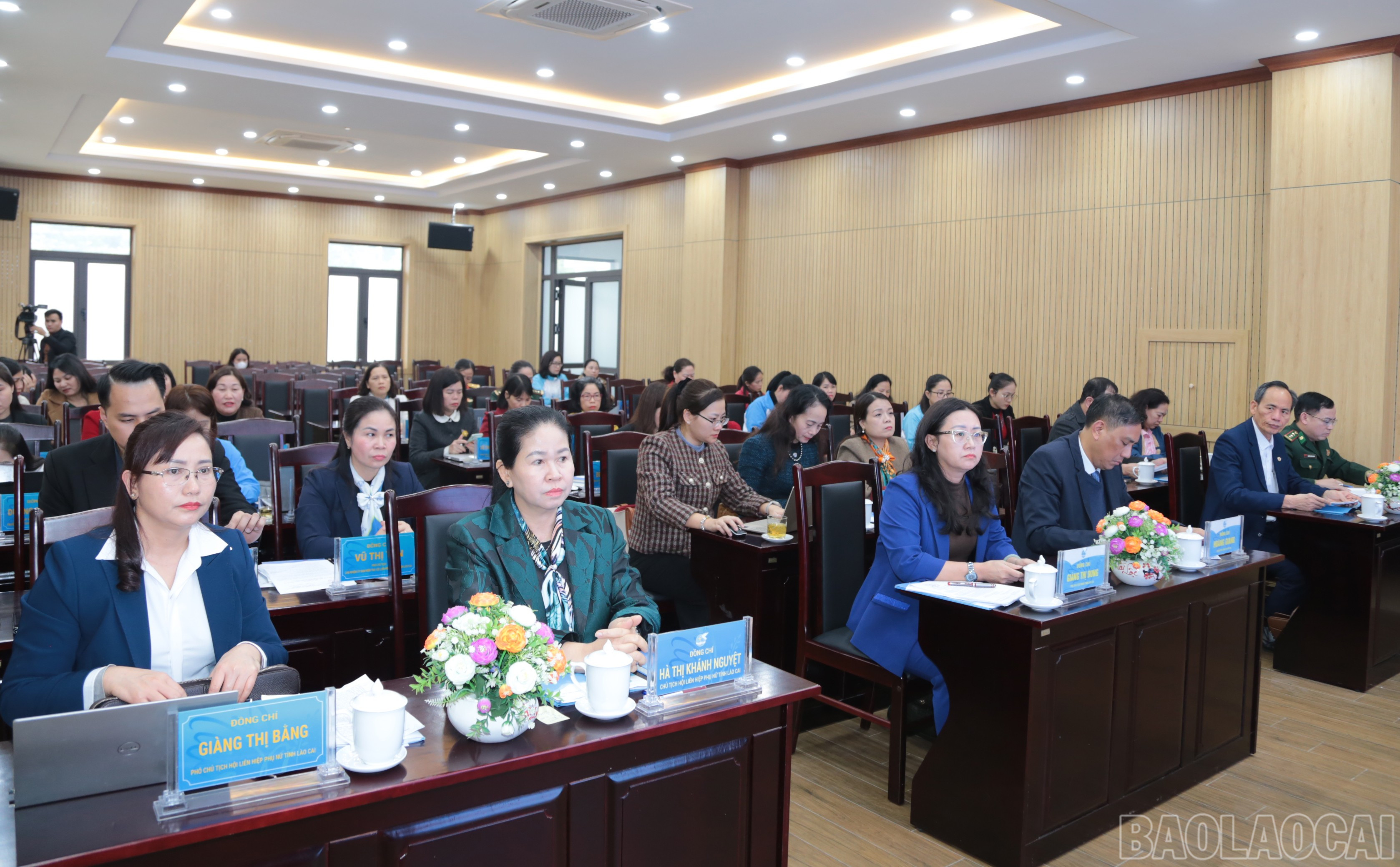 Đại biểu dự hội nghị. baolaocai-br_img-6202.jpg