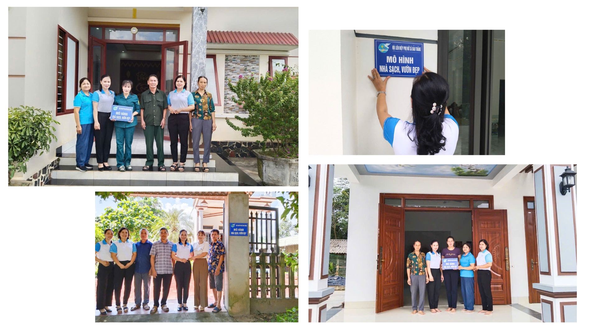 Hội Phụ nữ xã Bảo Thắng gắn biển mô hình "Nhà sạch, vườn đẹp". 2.jpg