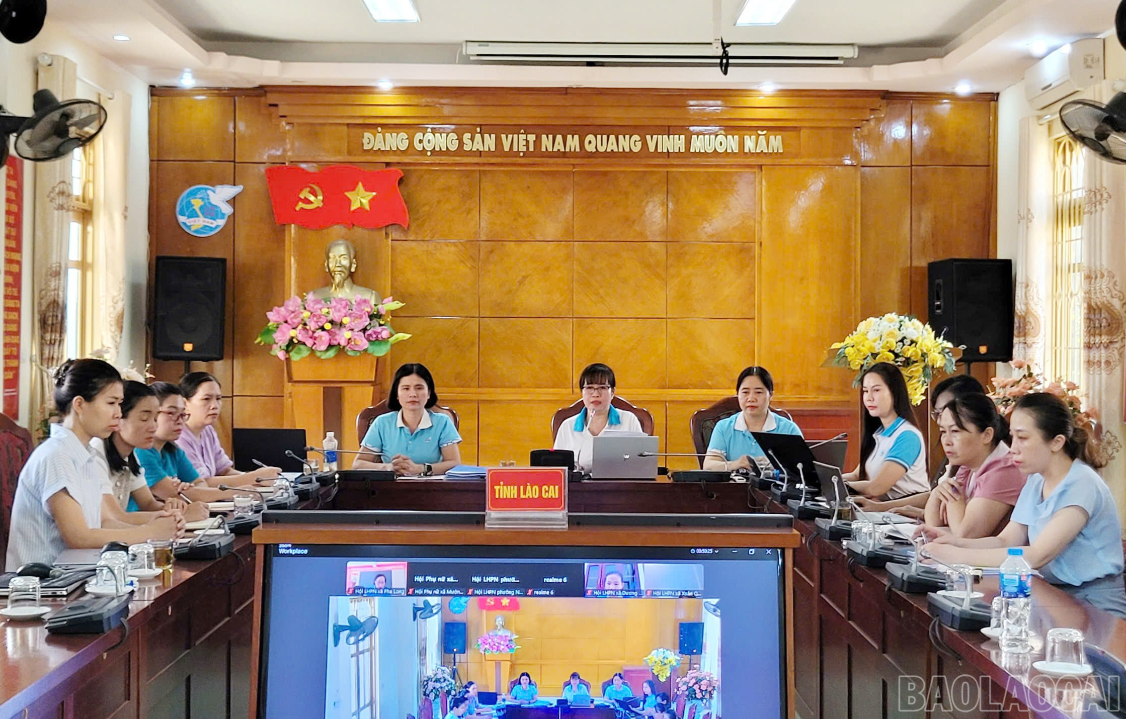 Hội nghị được tổ chức theo hình thức trực tuyến. baolaocai-br_444c7c52d962503c0973.jpg