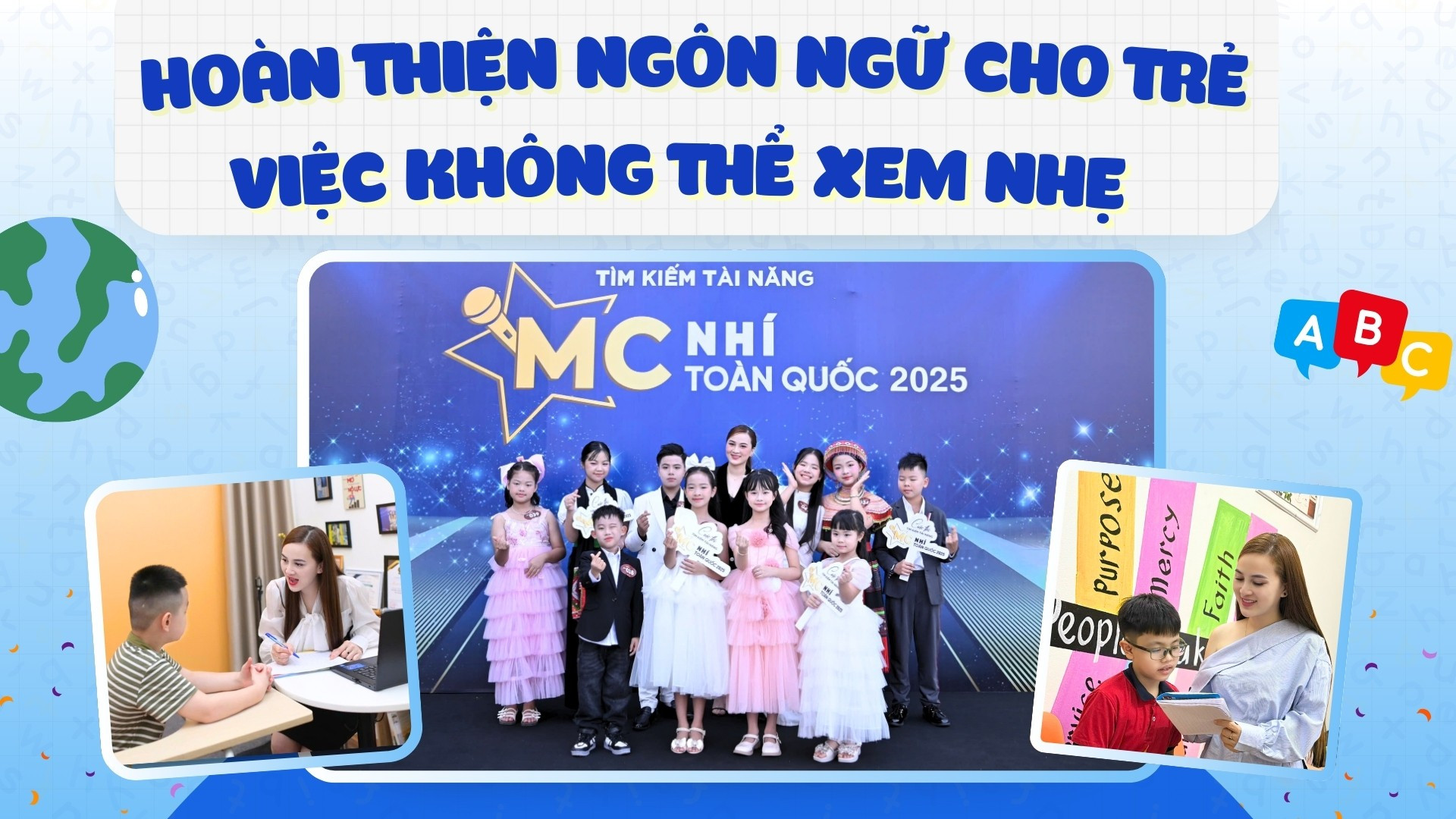 Hoàn thiện ngôn ngữ cho trẻ - việc không thể xem nhẹ 