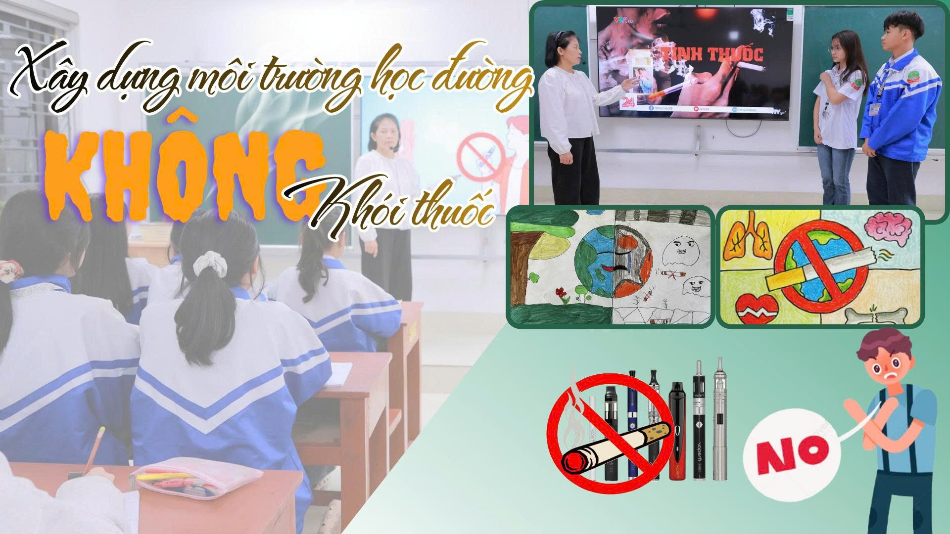 Xây dựng môi trường học đường không khói thuốc