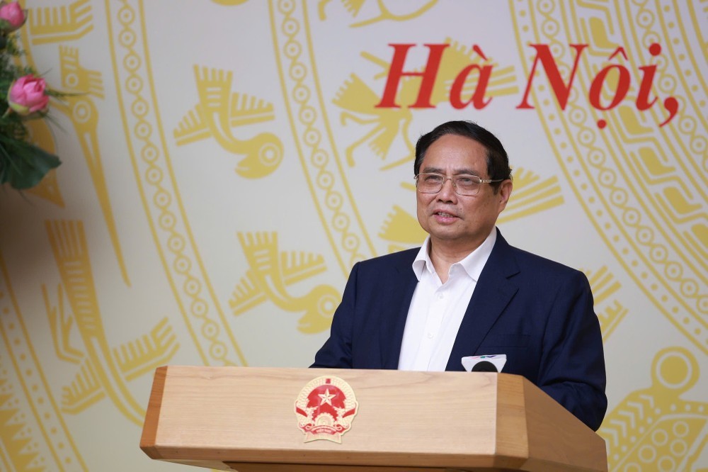 Thủ tướng Phạm Minh Chính phát biểu tại hội nghị. Thủ tướng Phạm Minh Chính phát biểu tại hội nghị.