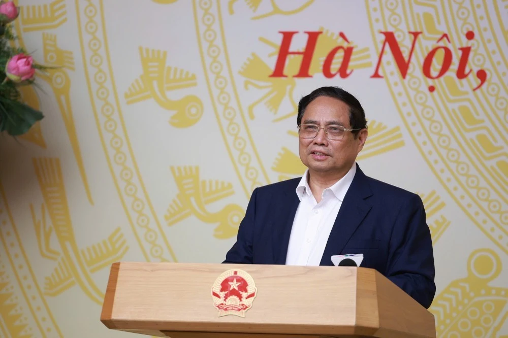 Thủ tướng Phạm Minh Chính phát biểu tại hội nghị.