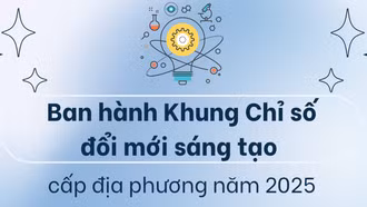 [Infographic] Ban hành Khung Chỉ số đổi mới sáng tạo cấp địa phương năm 2025