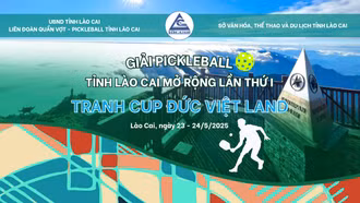 [Infographic] Giải Pickleball tỉnh Lào Cai mở rộng lần thứ I “Tranh Cup Đức Việt Land”, năm 2025