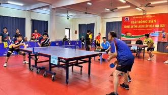 Khai mạc Giải bóng bàn đôi mặt gai tỉnh Lào Cai lần thứ III năm 2025