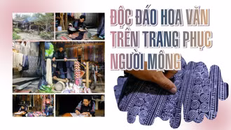 Độc đáo hoa văn trên trang phục người Mông