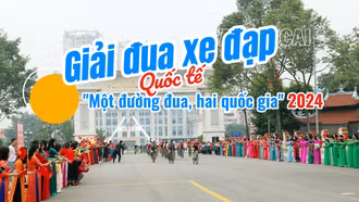 [Video] Giải đua xe đạp quốc tế "Một đường đua, hai quốc gia" năm 2024