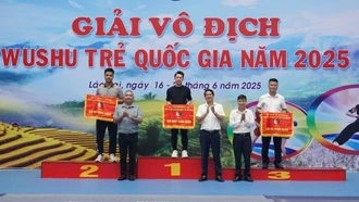 Đoàn Hà Nội giành giải Nhất toàn đoàn tại Giải Vô địch Wushu trẻ quốc gia năm 2025