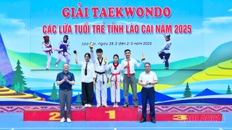 Bế mạc Giải Taekwondo các lứa tuổi trẻ tỉnh Lào Cai năm 2025