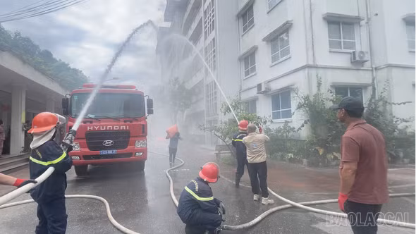 Lào Cai: Trang bị kỹ năng thoát nạn cho người dân chung cư