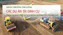 Khẩn trương thi công các dự án tái định cư phục vụ giải phóng mặt bằng đường sắt tốc độ cao