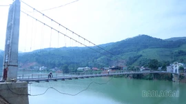 Hoàn thành sửa chữa cầu treo bến Thâu