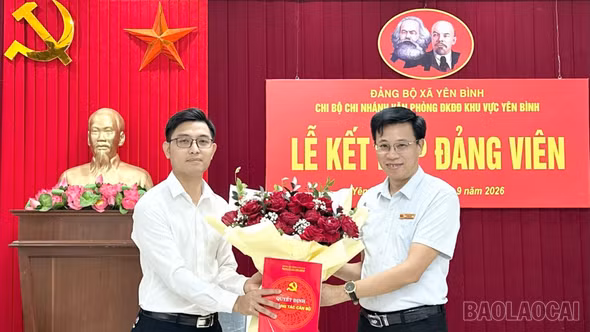 Yên Bình hoàn thành chỉ tiêu kết nạp đảng viên năm 2026 trước 4 tháng